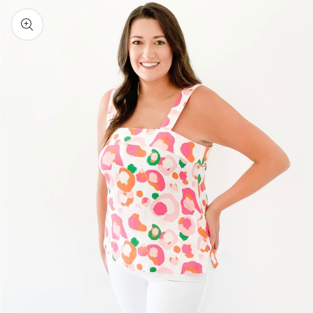 ⭐️SOLD⭐️ Emily McCarthy - Julia Tank - Spring Mix Spot Cheetah